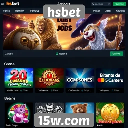 Variedade de jogos disponíveis na plataforma hsbet